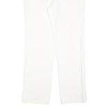 Womens White Regular Fit Straight Leg Denim Cotton Blend Jeans W30 L32 Classic