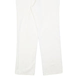 Womens White Regular Fit Straight Leg Denim Cotton Blend Jeans W30 L32 Classic