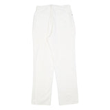 Womens White Regular Fit Straight Leg Denim Cotton Blend Jeans W30 L32 Classic