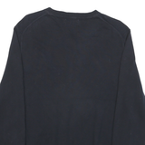 NAUTICA Mens Navy Plain V Neck Basic Knit Jumper M Cotton Blend Casual Stylish