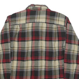 OUTDOOR LIFE Mens Beige & Red Cotton Blend Check Shirt M Casual Lumberjack