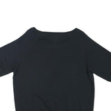 NIKE Mens Black Crew Neck L Polyester Blend Short Sleeve Sweatshirt