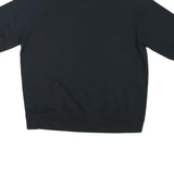 NIKE Mens Black Crew Neck L Polyester Blend Short Sleeve Sweatshirt
