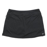 NIKE Womens Black Activewear Mini Skort Polyester Blend Sportswear Size L