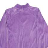Womens Purple Plain Pullover Jumper Crew Neck Rib Knit L Soft Feel Comfortable