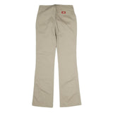 DICKIES Mens Cotton Beige Regular Fit Straight Leg Trousers W28 L32 Casual