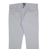 CALVIN KLEIN Mens Slim Light Grey Cotton Blend Slim Trousers W38 L32 Stylish