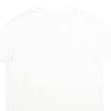 GAP Mens White Plain T-Shirt L Short Sleeve Crew Neck Cotton Summer Casual