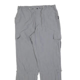 AUTHENTIC KLEIN Mens Polyester Blend Grey Regular Fit Cargo Trousers W32 L32