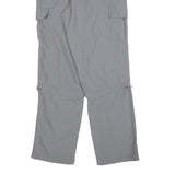 AUTHENTIC KLEIN Mens Polyester Blend Grey Regular Fit Cargo Trousers W32 L32