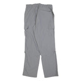 AUTHENTIC KLEIN Mens Polyester Blend Grey Regular Fit Cargo Trousers W32 L32