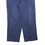 DICKIES Mens Cotton Blend Navy Relaxed Straight Trousers W36 L28 Workwear Casual