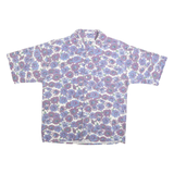 WEEKENDS ONLY Mens Purple & Blue Floral Cotton Blend Shirt M Summer Holiday