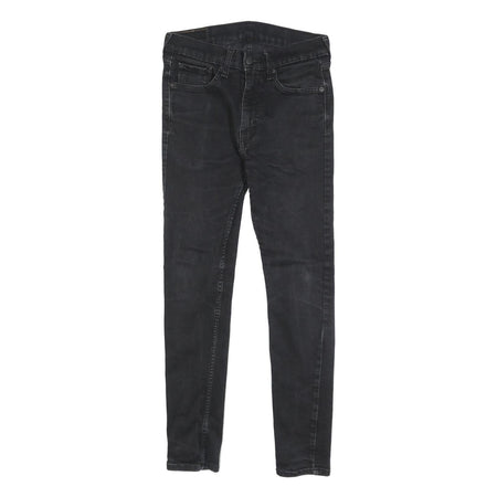 LEVI'S 519 HI-BALL Mens Jeans Black Slim Skinny Denim W28 L28 Stretch Cotton