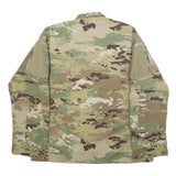 TEAM SOLDIER Mens Green Camouflage Military Jacket M Cotton Blend Zip Tactical