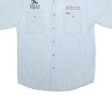 CARHARTT Mens Blue Cotton Short Sleeve Shirt M Ya'lla Tours Embroidered Workwear