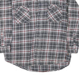 MOOSE CREEK Mens Grey & Red Check Shirt L Cotton Blend Casual Workwear