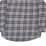 MOOSE CREEK Mens Grey & Red Check Shirt L Cotton Blend Casual Workwear