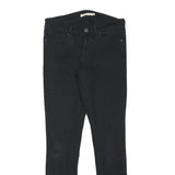 LEVI'S 711 Womens Slim Black Denim Medium W26 L28 Stretch Skinny Jeans