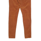 PATAGONIA Womens Cotton Blend Slim Straight Trousers Orange W27 L31 Stylish