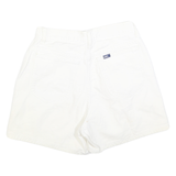 LEE Womens Shorts White Casual Plain XS W26 Cotton Comfort Fit