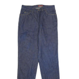 GEOFFREY HUNTER SPORT Womens Jeans Blue Classic Straight Denim W30 L34 Zip