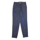 GEOFFREY HUNTER SPORT Womens Jeans Blue Classic Straight Denim W30 L34 Zip