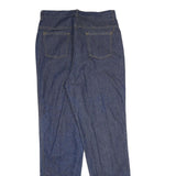 GEOFFREY HUNTER SPORT Womens Jeans Blue Classic Straight Denim W30 L34 Zip