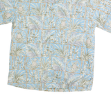 COOKE STREET Mens Blue Pattern Hawaiian Shirt L Lightweight Cotton Casual