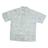 COOKE STREET Mens Blue Pattern Hawaiian Shirt L Lightweight Cotton Casual