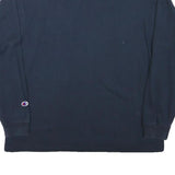 CHAMPION Mens Navy Blue Graphic T-Shirt M Long Sleeve Crew Neck Casual Sport