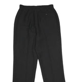 GEORGE SIMONTON Womens Polyester Black Regular Fit Straight Leg Trousers W28 L31