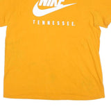 NIKE Mens Yellow Tennessee Graphic T-Shirt L Short Sleeve Crew Neck Cotton Blend