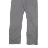 DICKIES Mens Cotton Blend Grey Regular Straight Trousers W30 L30 Workwear Zip