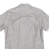 TED BAKER Mens Grey Short Sleeve Summer Shirt M Casual Cotton Blend