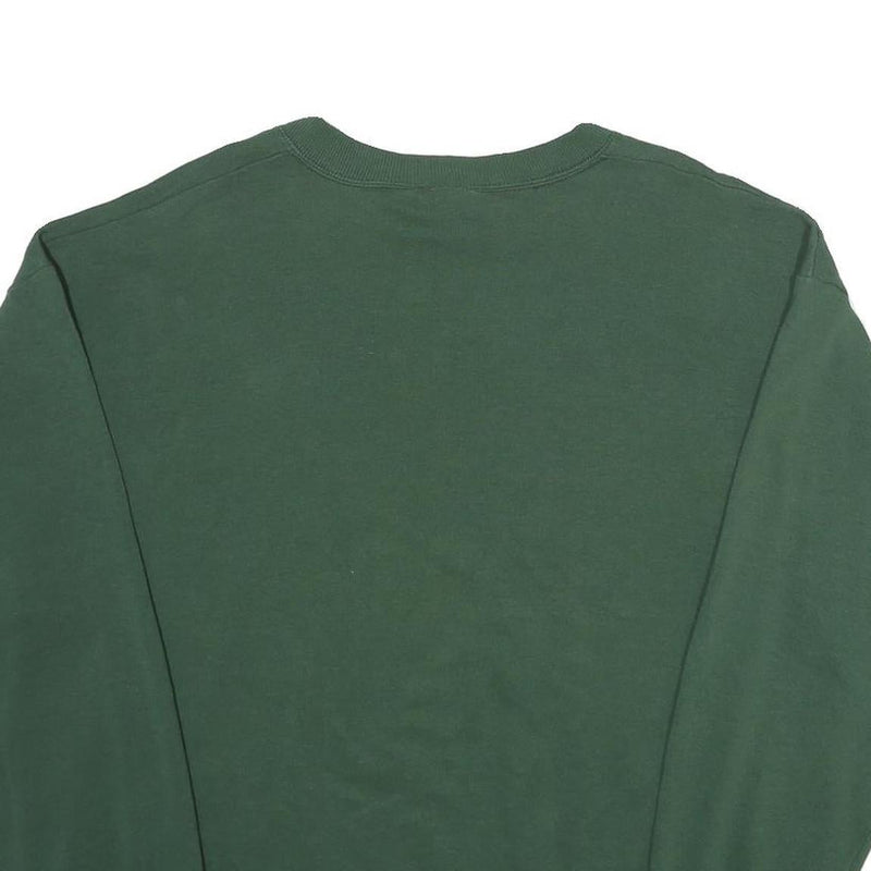 ENDLESS DESIGNS Womens Green Eagle Graphic Crew Neck L Sweatshirt Cotton Blend