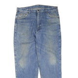 CARHARTT Mens Light Blue Regular Fit Straight Denim Cotton Blend Jeans W38 L32