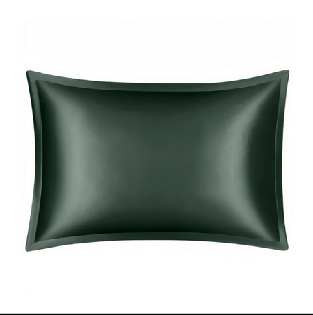 ANYHOUZ Pillowcase 50x90cm Green Pure Real Silk For Comfortable And Relaxing Home Bed