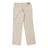 Armani Jeans Trousers - 32W UK 10 Beige Cotton