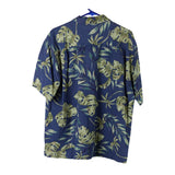 Vintage Milano Bay Floral Hawaiian Shirt - XL Blue Viscose Blend