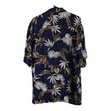 Vintage navy Campia Hawaiian Shirt - mens large