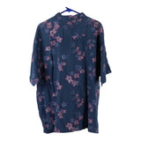 Vintage navy Knightsbridge Hawaiian Shirt - mens x-large
