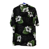 Vintage black Roundy Bay Hawaiian Shirt - mens large