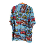 Vintage blue Presence Hawaiian Shirt - mens x-large