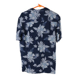 Vintage navy George Hawaiian Shirt - mens small