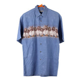 Vintage blue Campia Hawaiian Shirt - mens medium