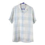 Vintage white Unbranded Short Sleeve Shirt - mens large