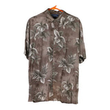 Vintage brown Croft & Barrow Hawaiian Shirt - mens medium