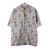 Vintage blue Hollis River Hawaiian Shirt - mens xx-large