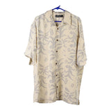 Vintage beige Brandini Hawaiian Shirt - mens xx-large